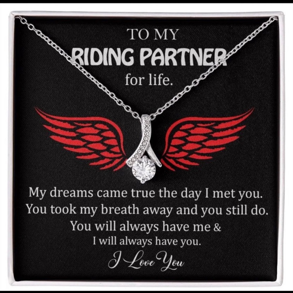 Riding Partner Message Card Jewelry - Picture 1 of 8